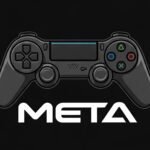 Meta logo with gaming theme